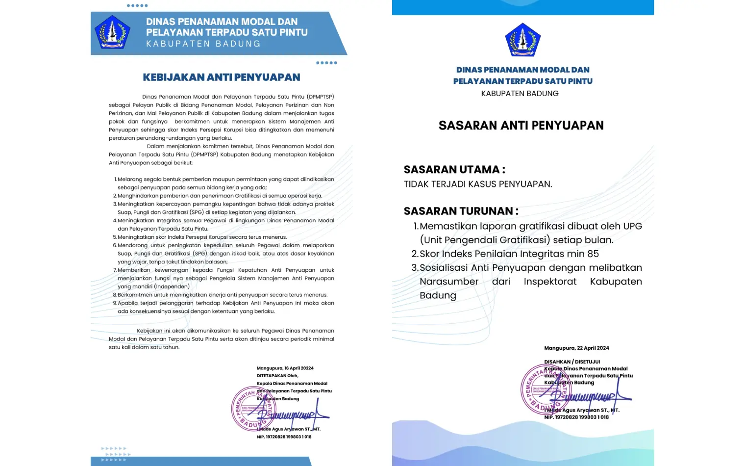 Sasaran Anti Penyuapan