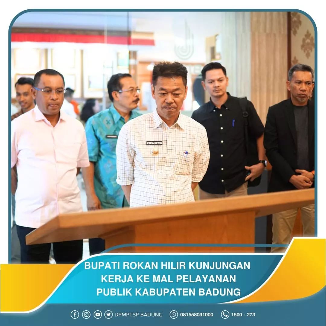 BUPATI ROKAN HILIR KUNJUNGAN KERJA KE MAL PELAYANAN PUBLIK KABUPATEN BADUNG