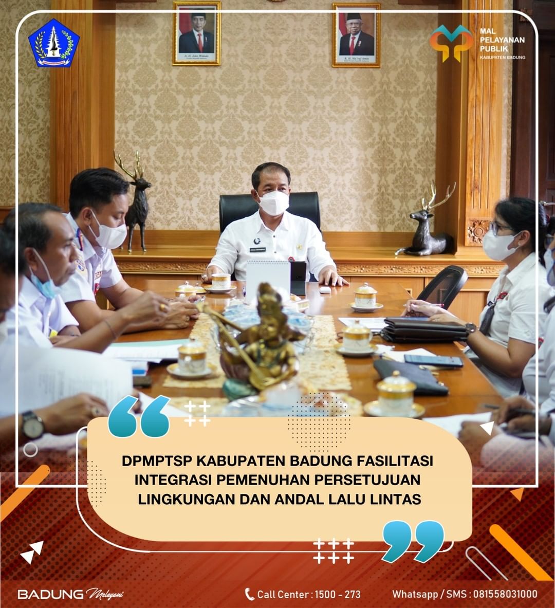 DPMPTSP KABUPATEN BADUNG FASILITASI INTEGRASI PEMENUHAN PERSETUJUAN LINGKUNGAN DAN ANDAL LALU LINTAS