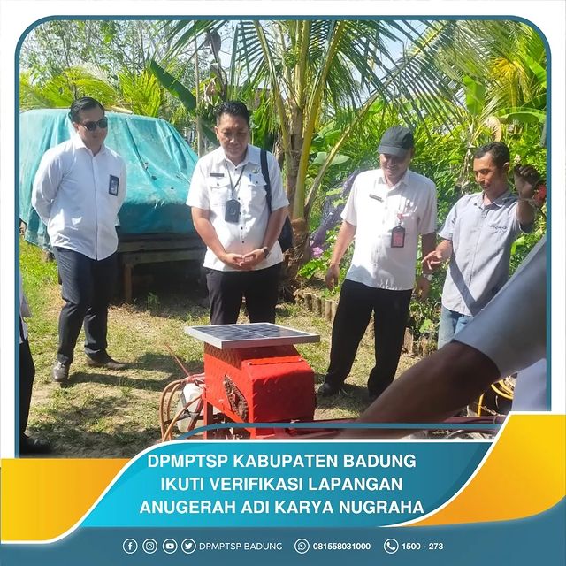 DPMPTSP KABUPATEN BADUNG IKUTI VERIFIKASI LAPANGAN ANUGERAH ADI KARYA NUGRAHA