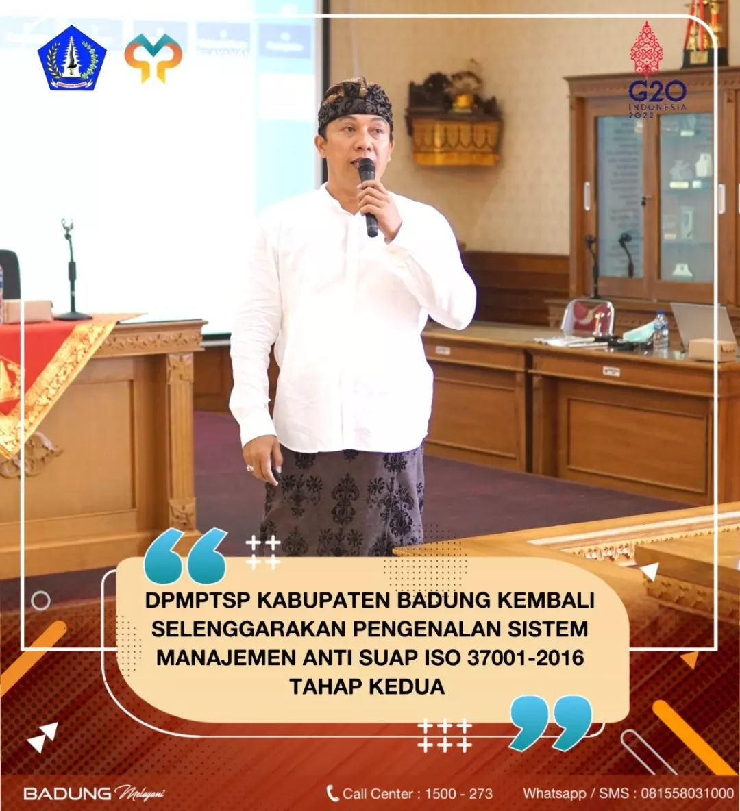 DPMPTSP KABUPATEN BADUNG KEMBALI SELENGGARAKAN PENGENALAN SISTEM MANAJEMEN ANTI SUAP 1S0 37001-2016 TAHAP KEDUA