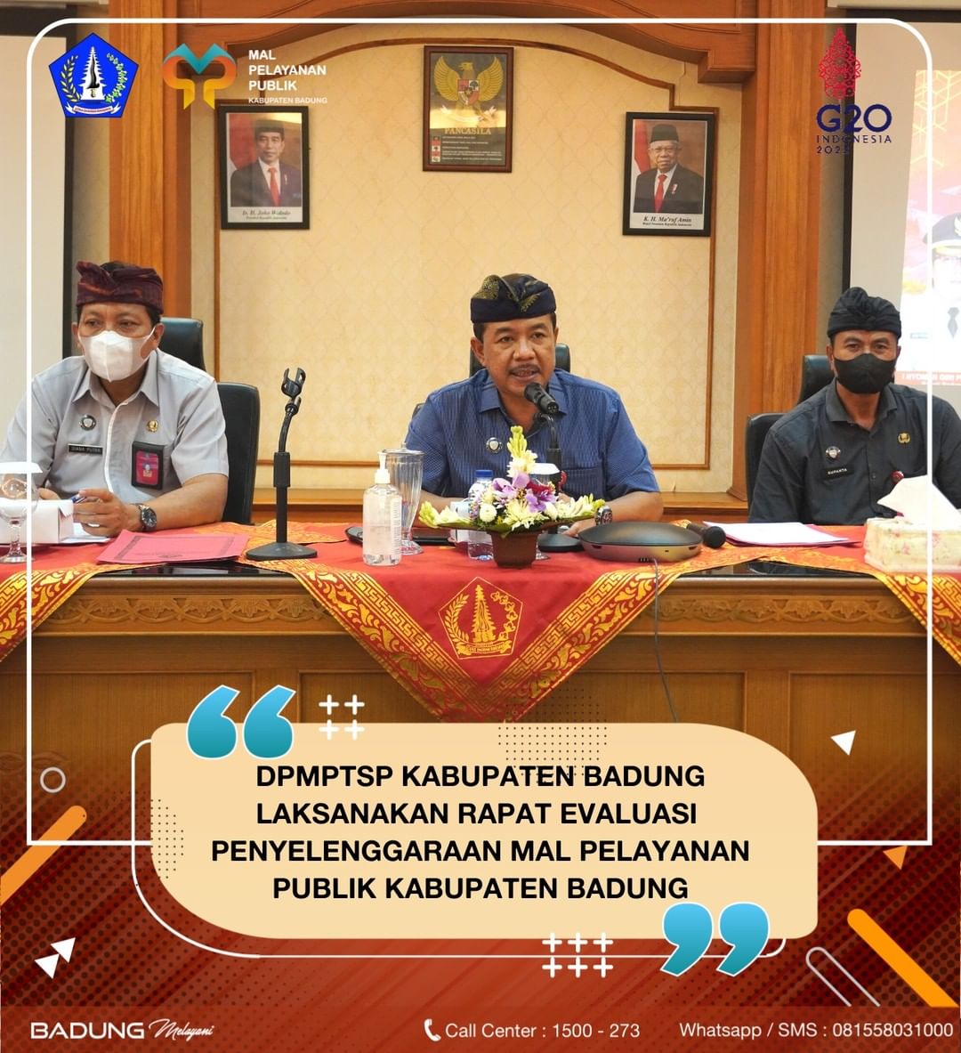 DPMPTSP KABUPATEN BADUNG LAKSANAKAN RAPAT EVALUASI MAL PELAYANAN PUBLIK KABUPATEN BADUNG