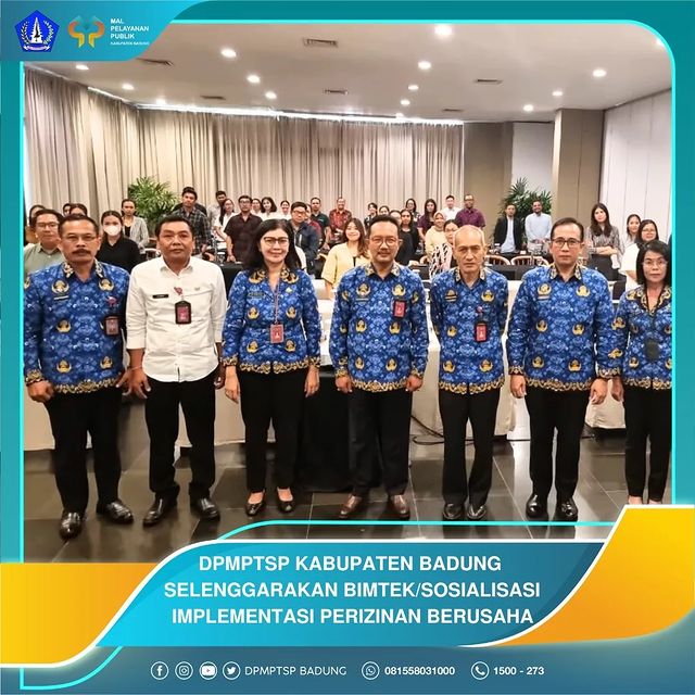 DPMPTSP KABUPATEN BADUNG SELENGGARAKAN BIMTEK/SOSIALISASI IMPLEMENTASI PERIZINAN BERUSAHA