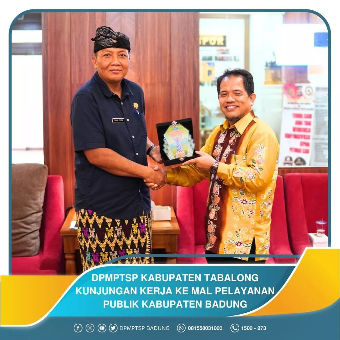 DPMPTSP KABUPATEN TABALONG KUNJUNGAN KERJA KE MAL PELAYANAN PUBLIK KABUPATEN BADUNG