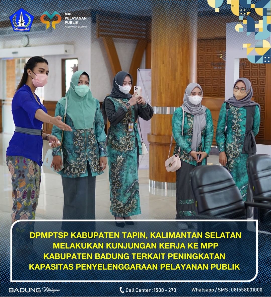 DPMPTSP KABUPATEN TAPIN, KALIMANTAN SELATAN KUNJUNGAN KERJA KE MPP KABUPATEN BADUNG TERKAIT PENINGKATAN KAPASITAS PENYELENGGARAAN PELAYANAN PUBLIK