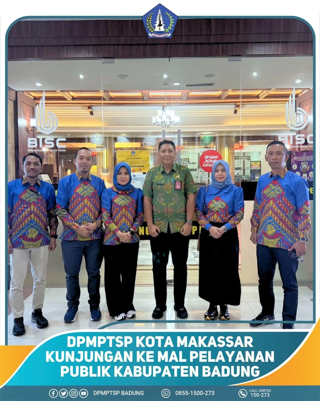 DPMPTSP KOTA MAKASSAR KUNJUNGAN KE MAL PELAYANAN PUBLIK KABUPATEN BADUNG