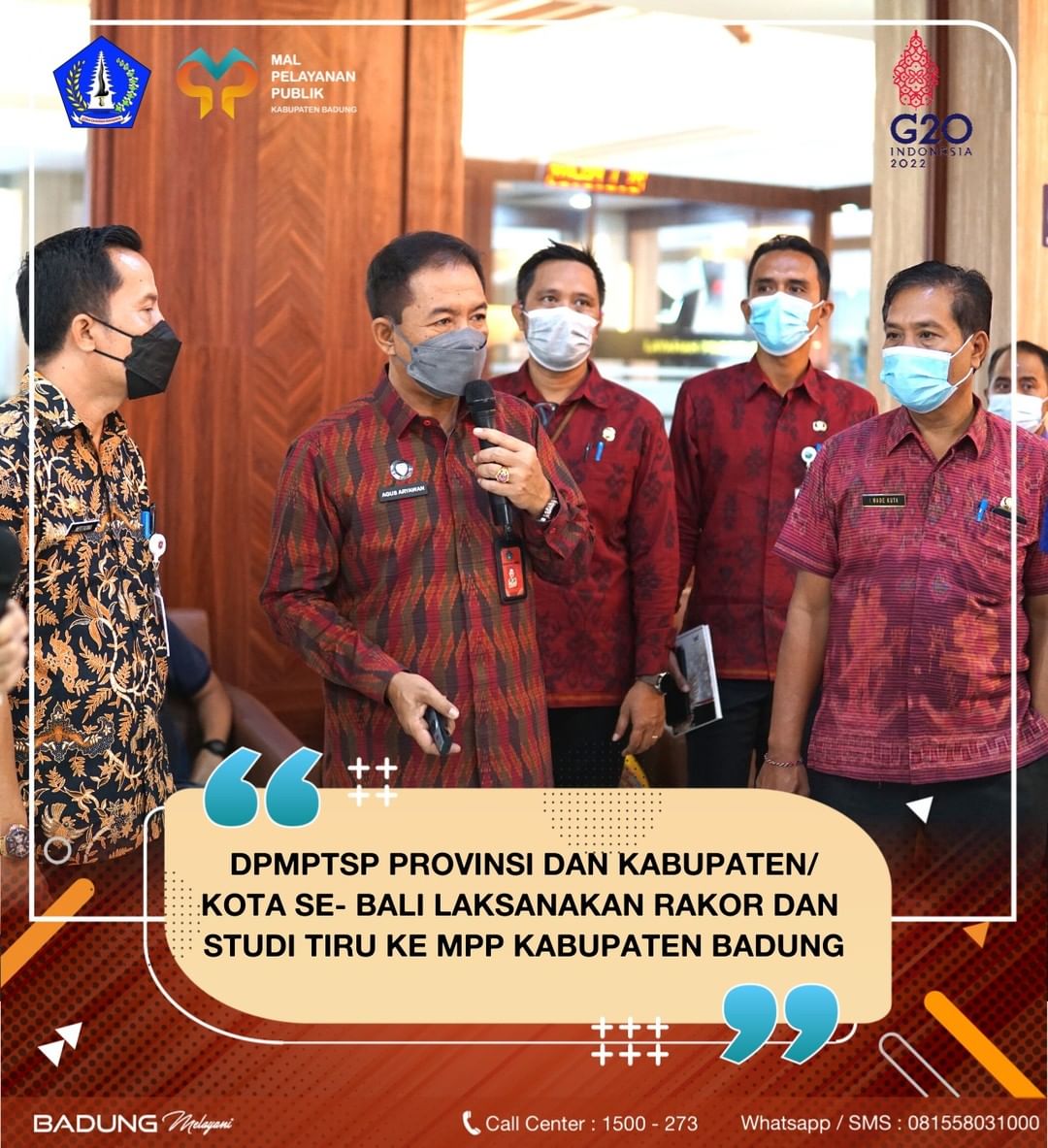 DPMPTSP PROVINSI DAN KABUPATEN/KOTA SE-BALI LAKSANAKAN RAKOR DAN STUDI TIRU KE MPP KABUPATEN BADUNG