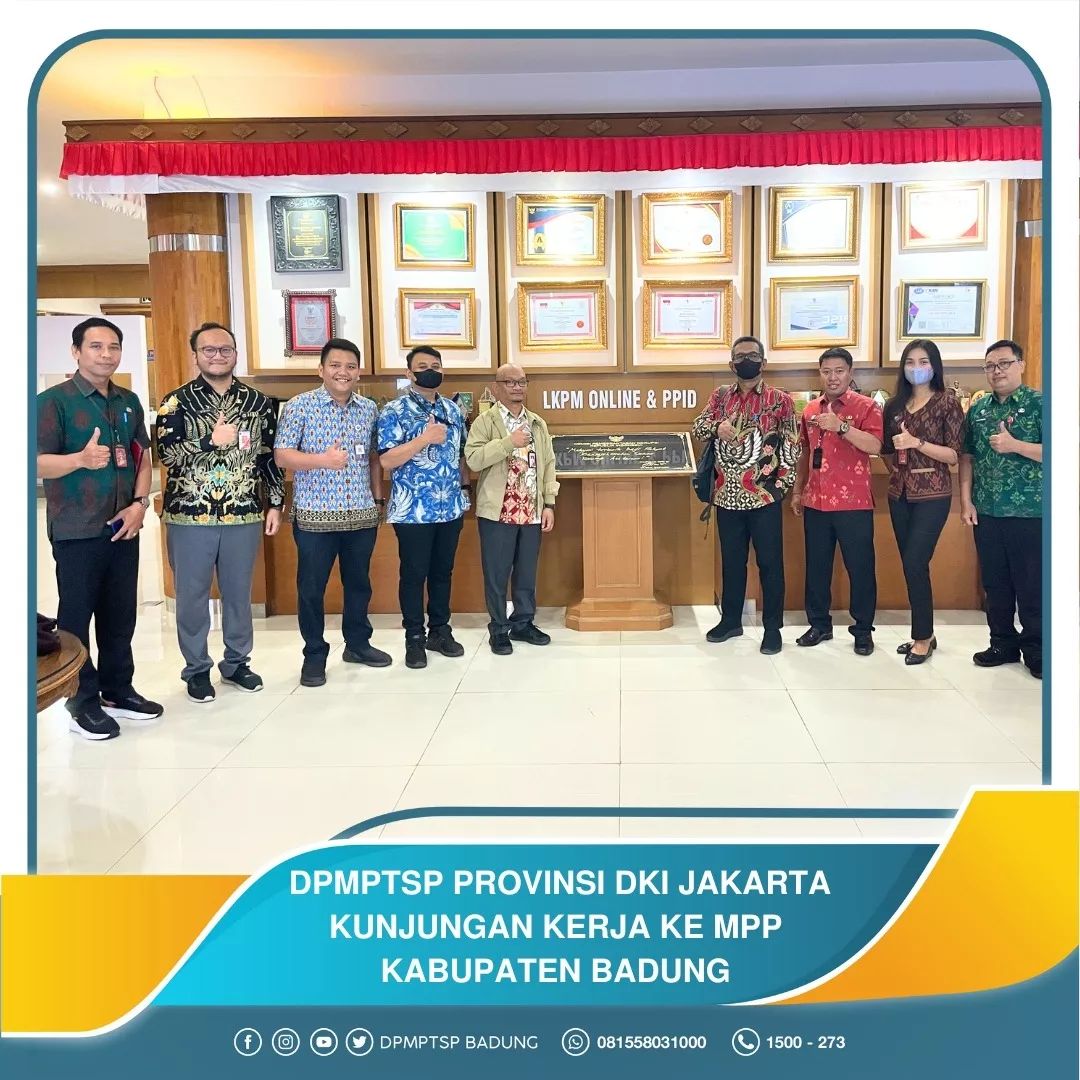 DPMPTSP PROVINSI DKI JAKARTA KUNJUNGAN KERJA KE MPP KABUPATEN BADUNG