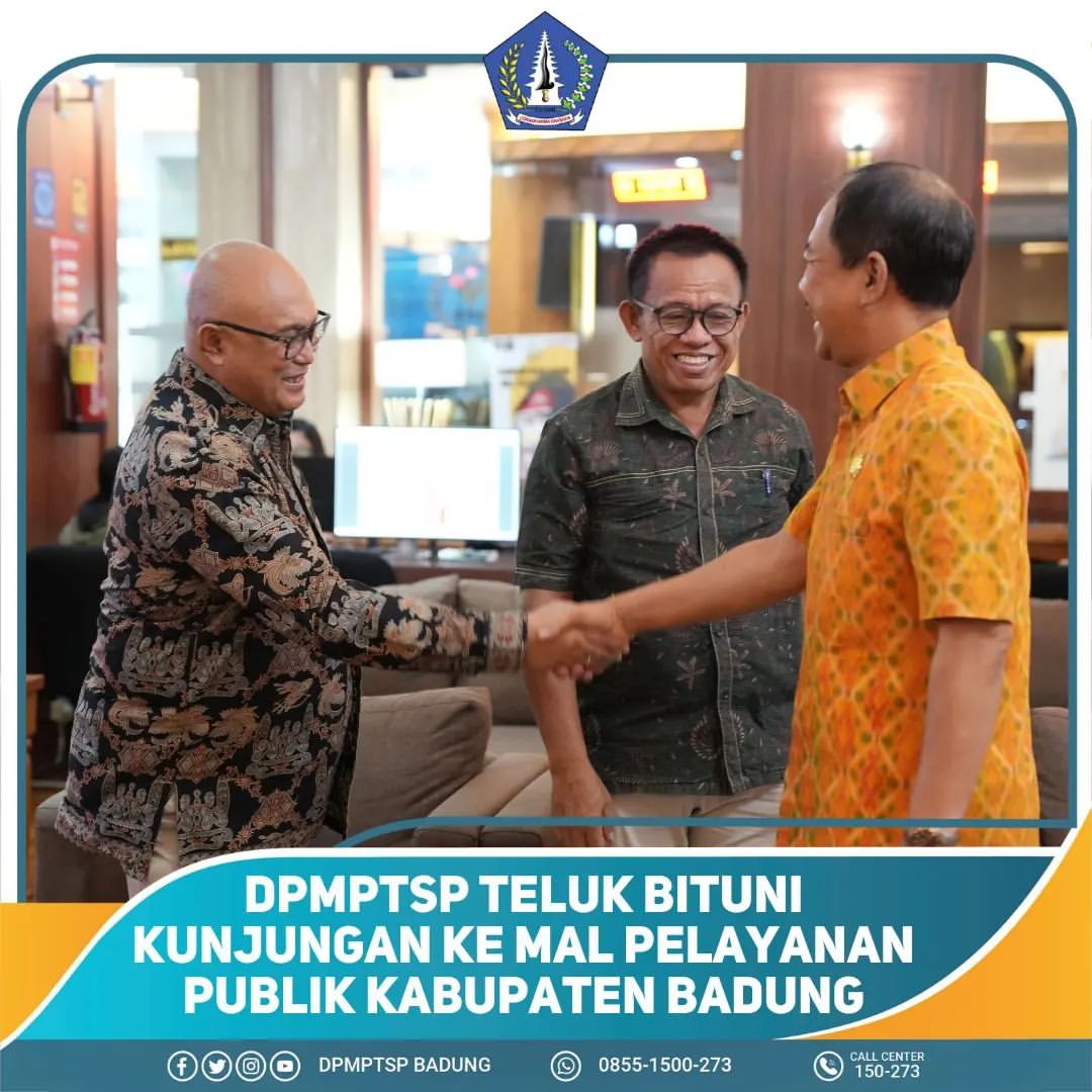 DPMPTSP TELUK BITUNI KUNJUNGAN KE MAL PELAYANAN PUBLIK KABUPATEN BADUNG