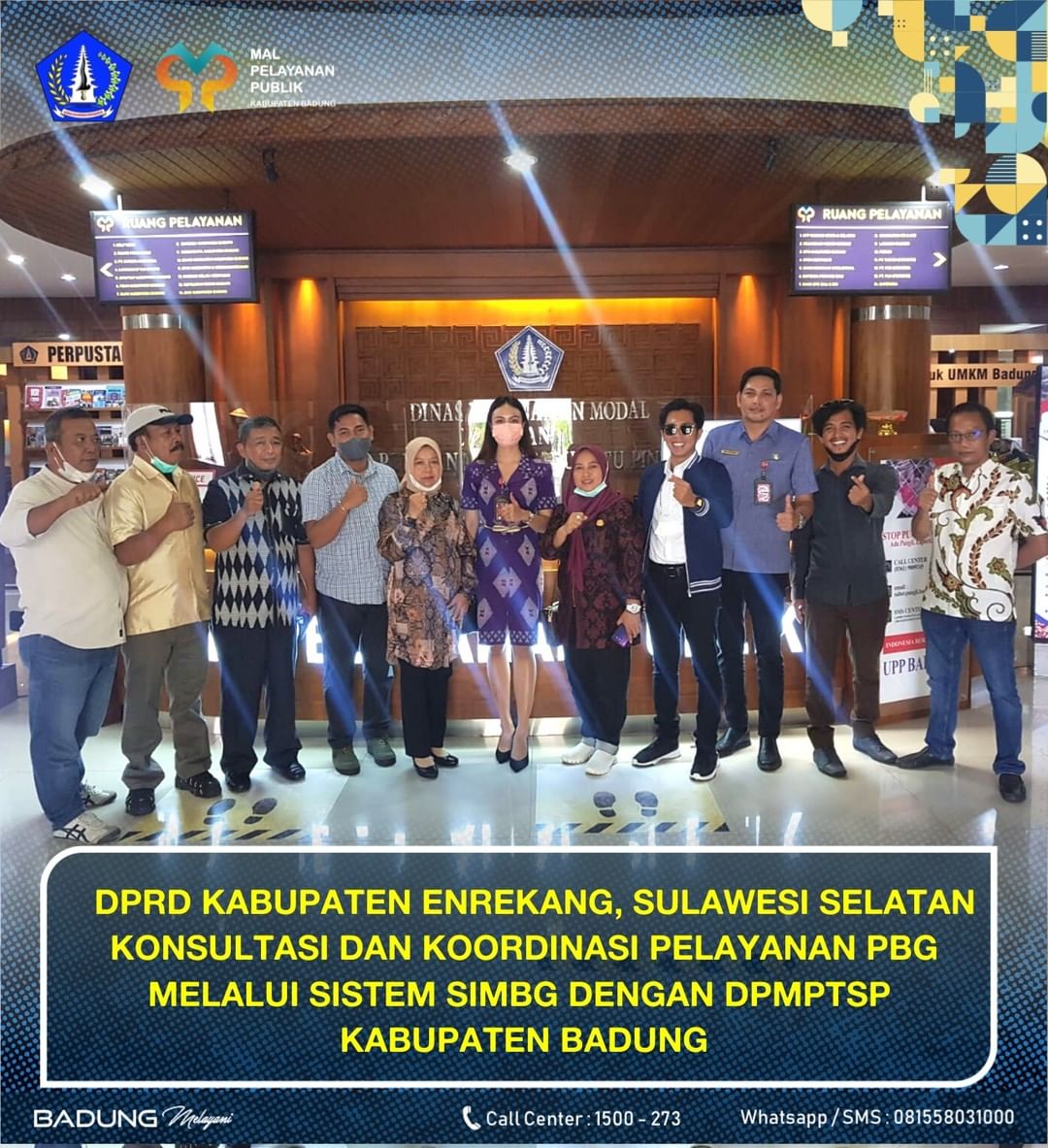 DPRD KABUPATEN ENREKANG, SULAWESI SELATAN KONSULTASI DAN KOORDINASI PELAYANAN PBG MELALUI SISTEM SIMBG DENGAN DPMPTSP KABUPATEN BADUNG