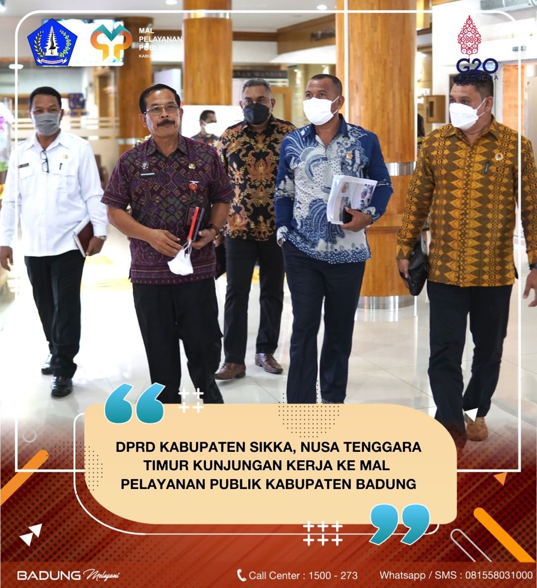 DPRD KABUPATEN SIKKA, NUSA TENGGARA TIMUR KUNJUNGAN KERJA MAL PELAYANAN PUBLIK KABUPATEN BADUNG