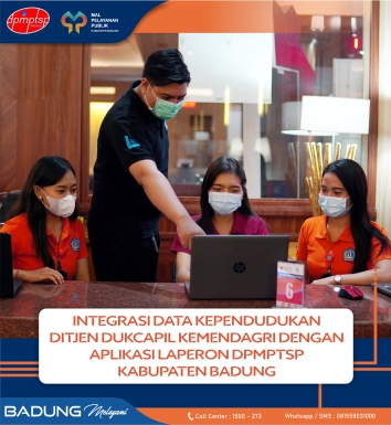 INTEGRASI DATA KEPENDUDUKAN DITJEN DUKCAPIL KEMENDAGRI DENGAN APLIKASI LAPERON DPMPTSP KABUPATEN BADUNG