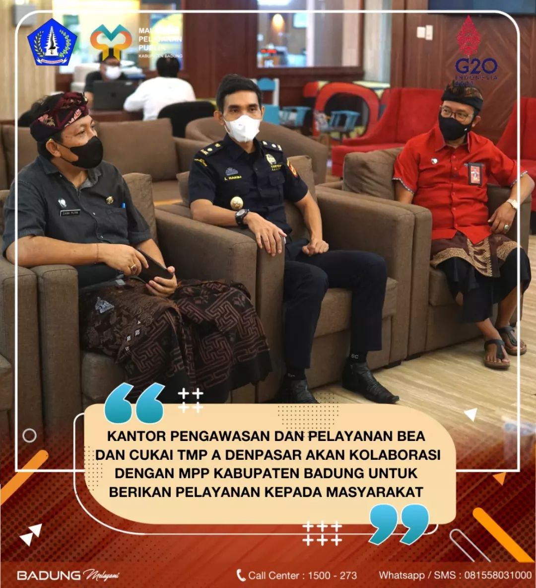 KANTOR DAN PELAYANAN BEA DAN CUKAI TMP A DENPASAR AKAN KOLABORASI DENGAN MPP KABUPATEN BADUNG UNTUK BERIKAN PELAYANAN KEPADA MASYARAKAT