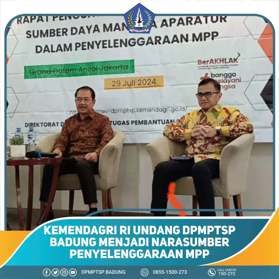 KEMENDAGRI RI UNDANG DPMPTSP BADUNG MENJADI NARASUMBER PENYELENGGARAAN MPP