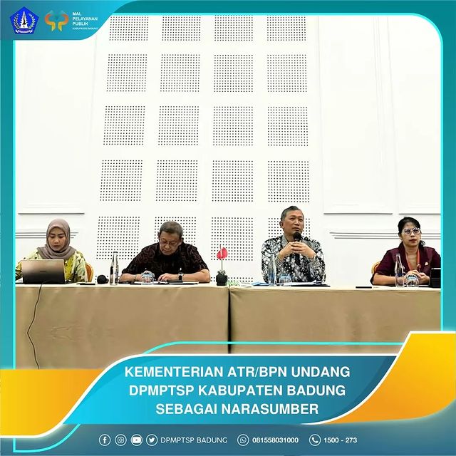 KEMENTERIAN ATR/BPN UNDANG DPMPTSP KABUPATEN BADUNG SEBAGAI NARASUMBER