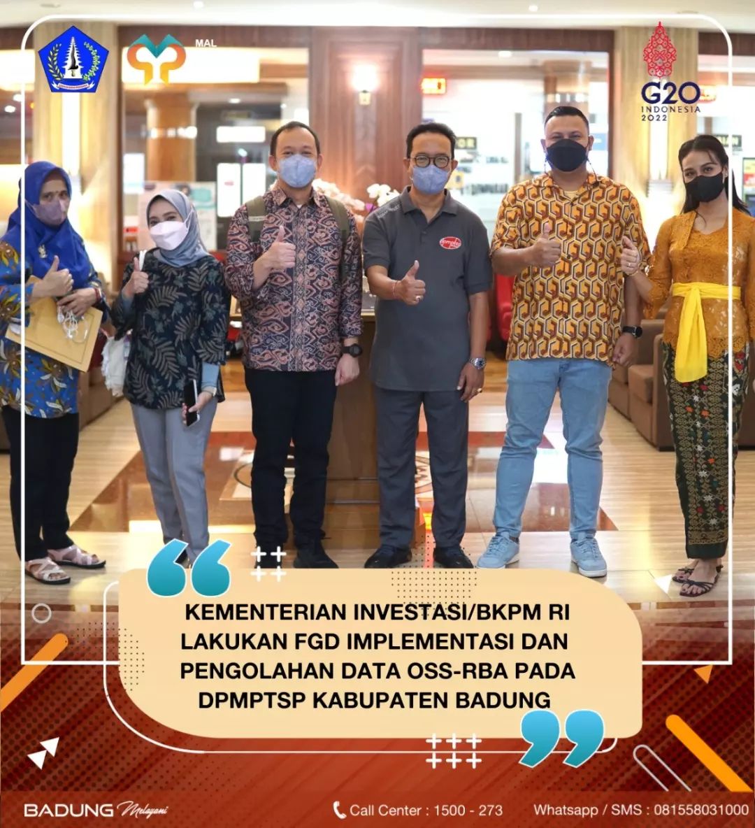 KEMENTERIAN INVESTASI/BPKM RI LAKUKAN FGD IMPLEMENTASI PENGOLAHAN DATA OSS-RBA PADA DPMPTSP KABUPATEN BADUNG