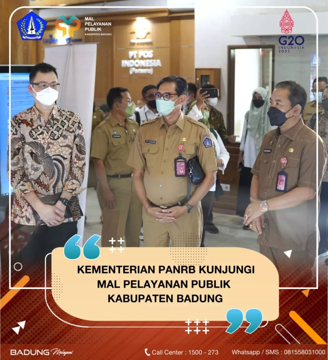 KEMENTERIAN PANRB KUNJUNGI MAL PELAYANAN PUBLIK KABUPATEN BADUNG