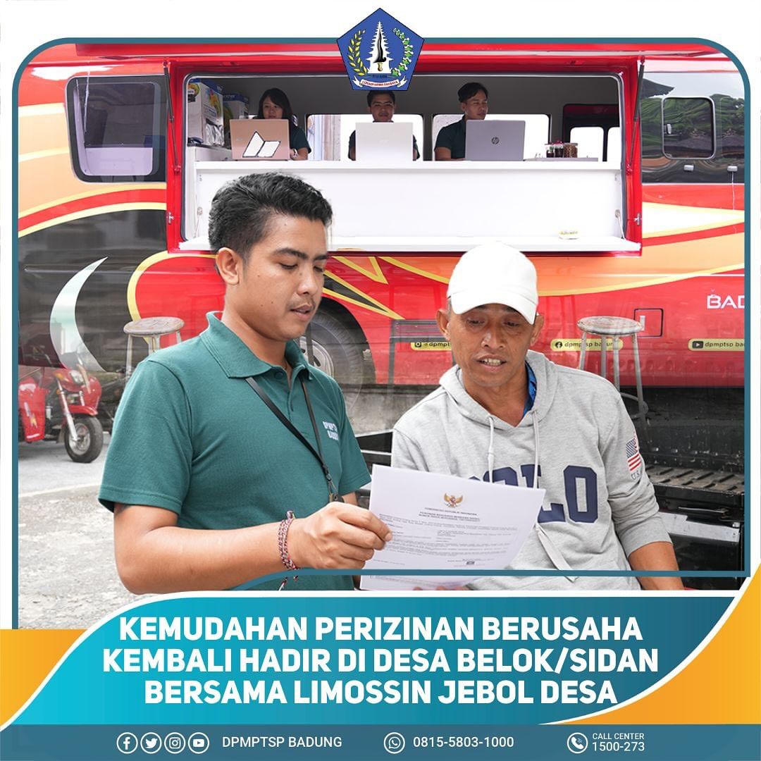 KEMUDAHAN PERIZINAN BERUSAHA KEMBALI HADIR DI DESA BELOK/SIDAN BERSAMA LIMOSSIN JEBOL DESA