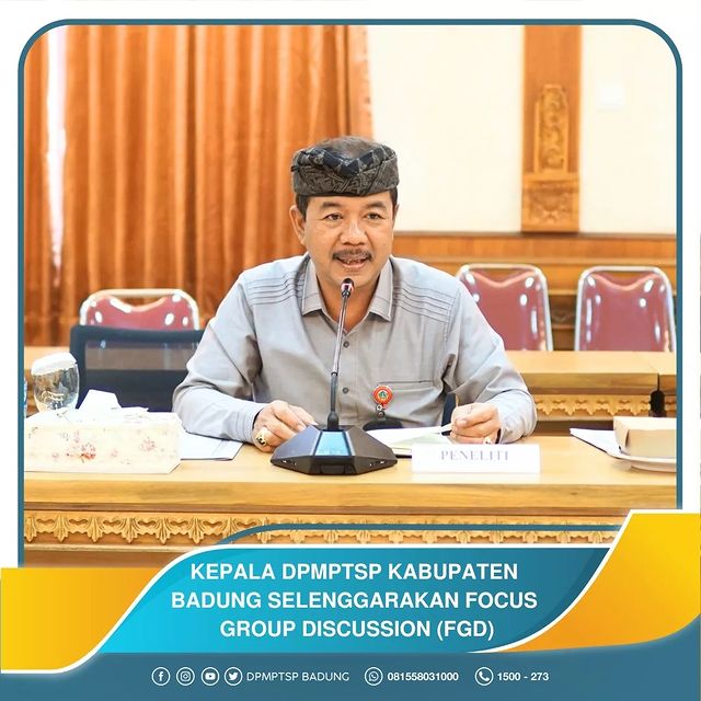 KEPALA DPMPTSP KABUPATEN BADUNG SELENGGARAKAN FOCUS GROUP DISCUSSION (FGD)