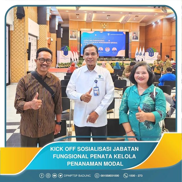 KICK OFF SOSIALISASI JABATAN FUNGSIONAL PENATA KELOLA PANANAMAN MODAL