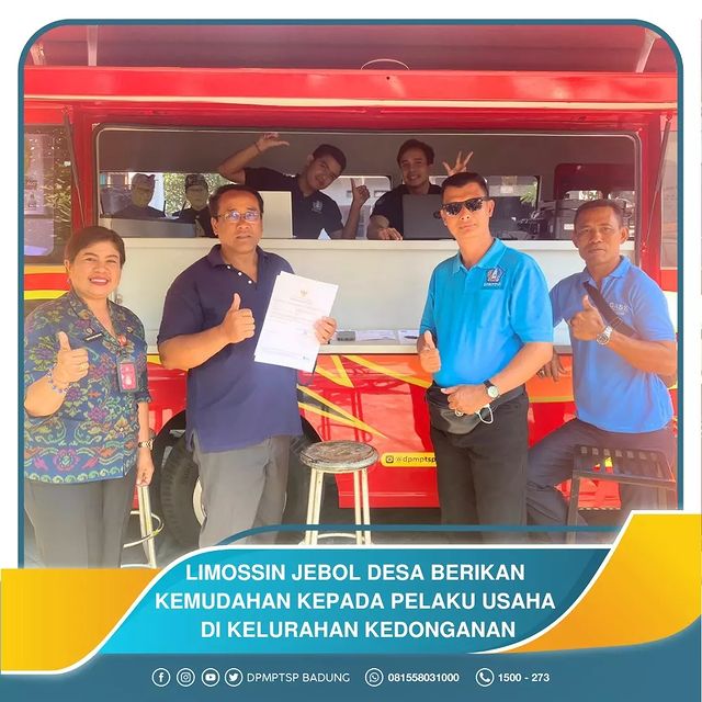 LIMOSSIN JEBOL DESA BERIKAN KEMUDAHAN KEPADA PELAKU USAHA DI KELURAHAN KEDONGANAN