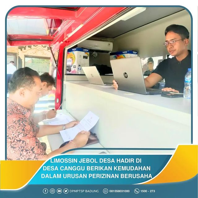 LIMOSSIN JEBOL DESA HADIR DI DESA CANGGU BERIKAN KEMUDAHAN DALAM URUSAN PERIZINAN BERUSAHA