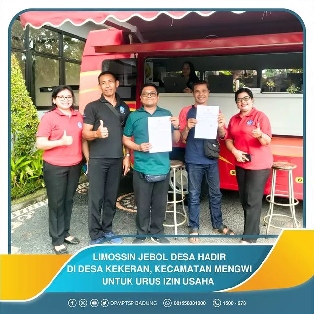 LIMOSSIN JEBOL DESA HADIR DI DESA KEKERAN, KECAMATAN MENGWI UNTUK URUS IZIN USAHA