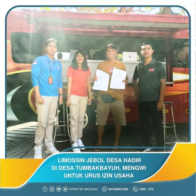 LIMOSSIN JEBOL DESA HADIR DI DESA TUMBAKBAYUH, MENGWI UNTUK URUS IZIN USAHA