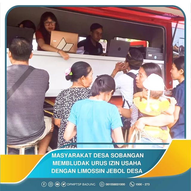 MASYARAKAT DESA SOBANGAN MEMBLUDAK URUS IZIN USAHA DENGAN LIMOSSIN JEBOL DESA