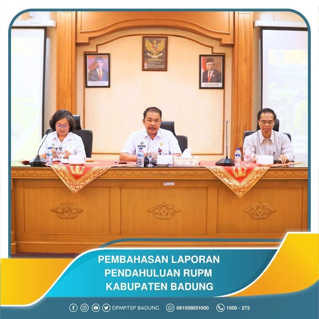 PEMBAHASAN LAPORAN PENDAHULUAN RUPM KABUPATEN BADUNG