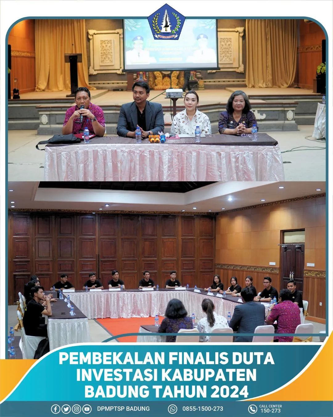 PEMBEKALAN FINALIS DUTA INVESTASI KABUPATEN BADUNG TAHUN 2024