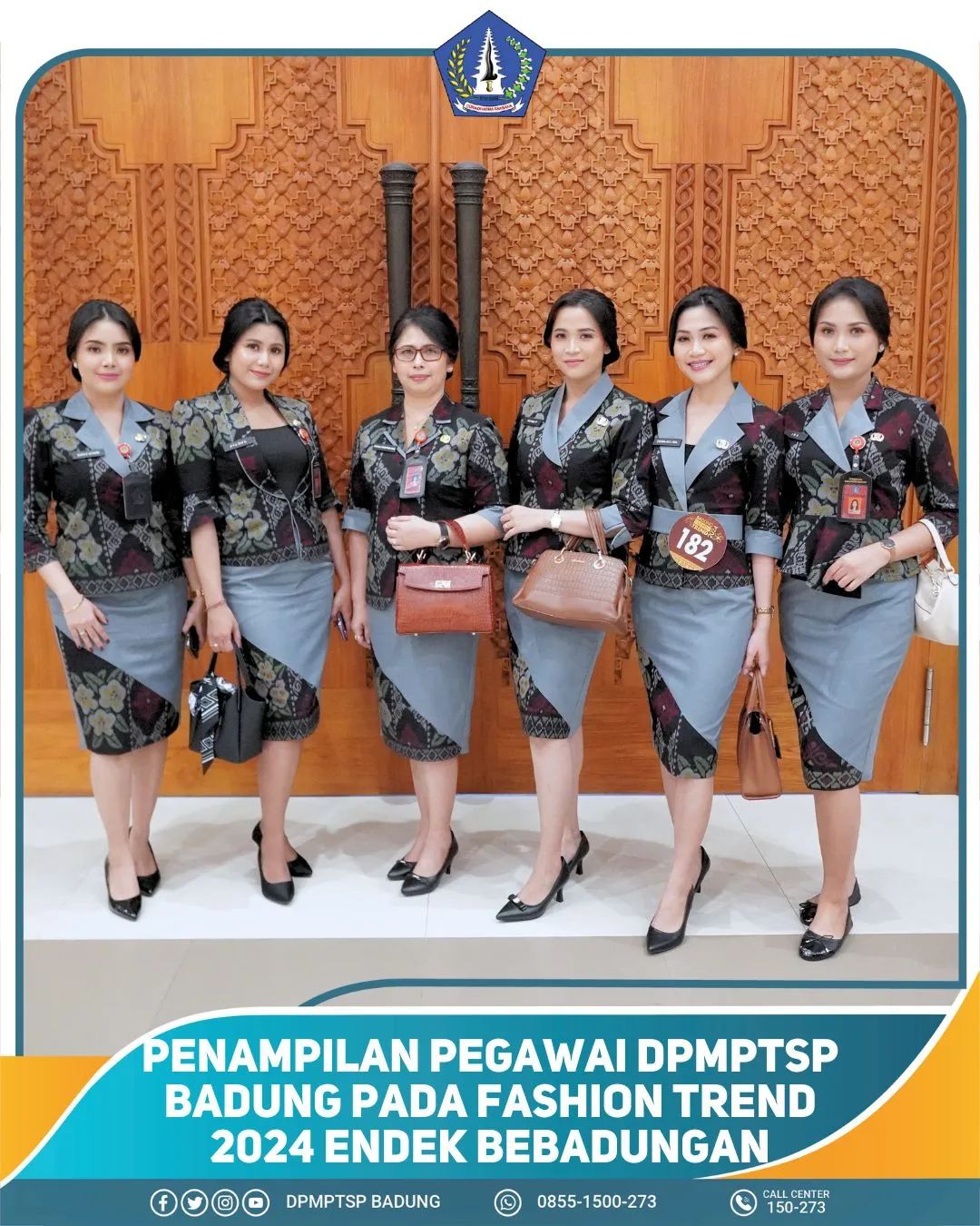 PENAMPILAN PEGAWAI DPMPTSP BADUNG PADA FASHION TREND 2024 ENDEK BEBADUNGAN