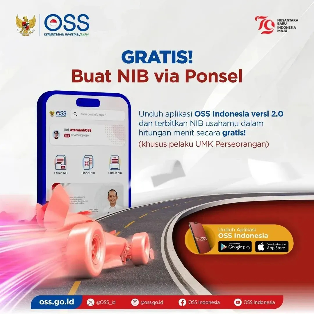 PENGUMUMAN BUAT NIB VIA PONSEL GRATIS