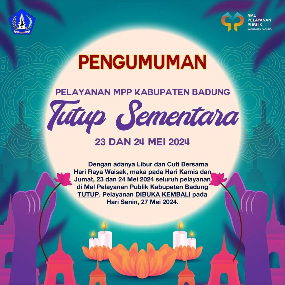 PENGUMUMAN PELAYANAN TUTUP SEMENTARA