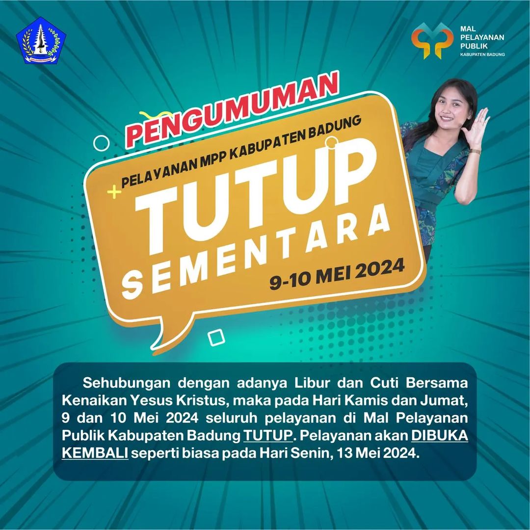 PENGUMUMAN TUTUP SEMENTARA