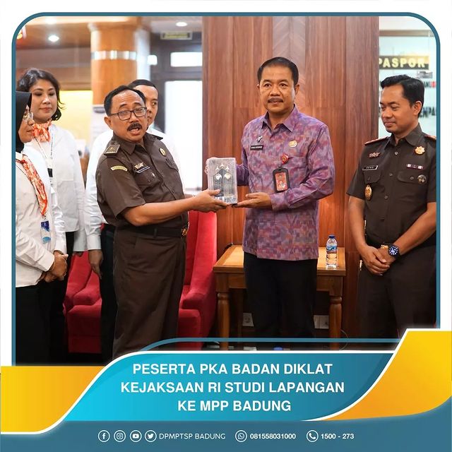 PESERTA PKA BADAN DIKLAT KEJAKSAAN RI STUDI LAPANGAN KE MPP BADUNG