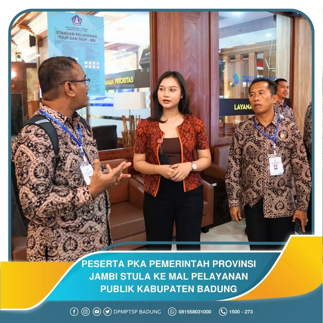 PESERTA PKA PEMERINTAHAN PROVINSI JAMBI STULA KE MAL PELAYANAN PUBLIK KABUPATEN BADUNG