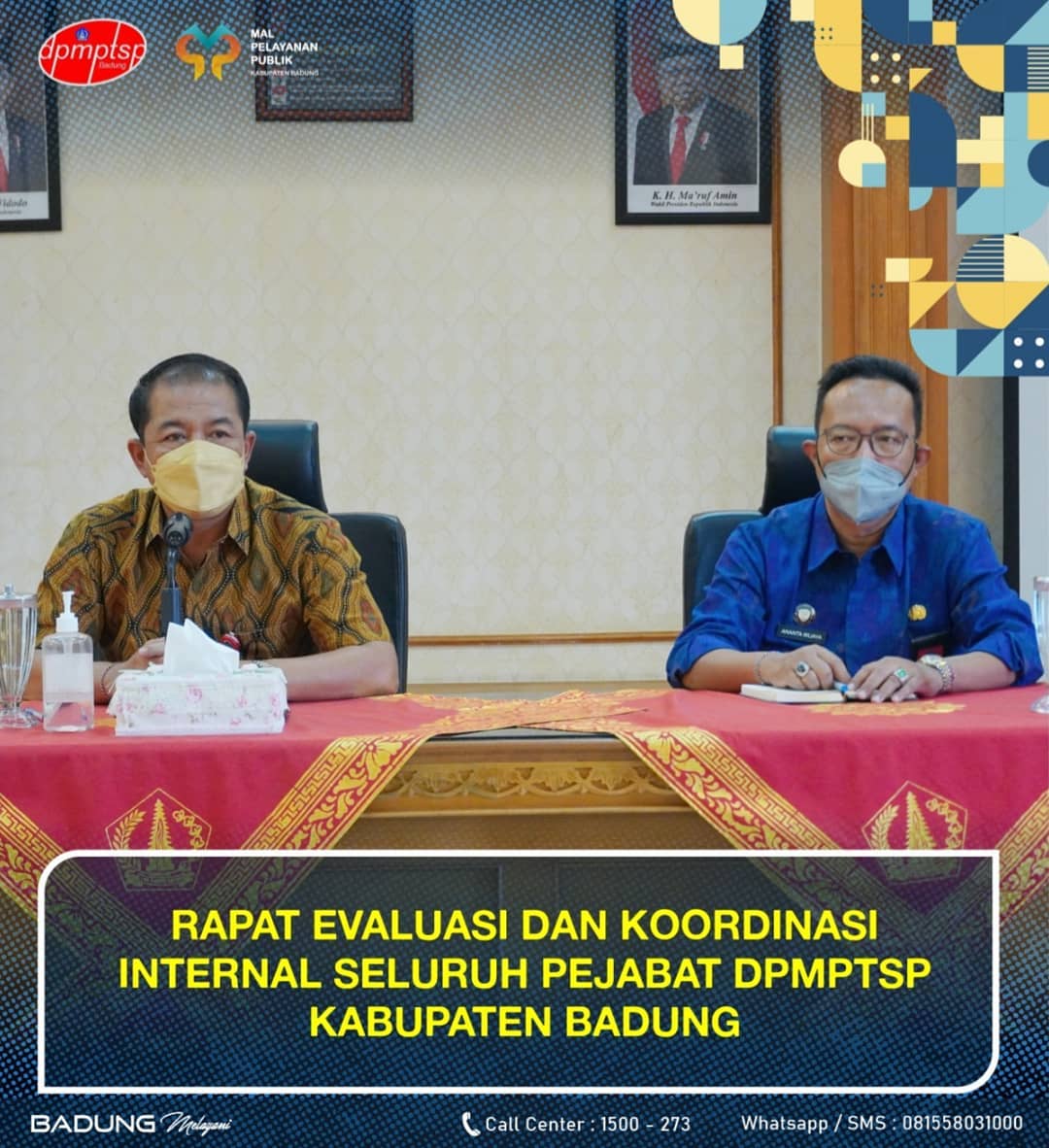 RAPAT EVALUASI DAN KOORDINASI SELURUH PEJABAT DPMPTSP KABUPATEN BADUNG