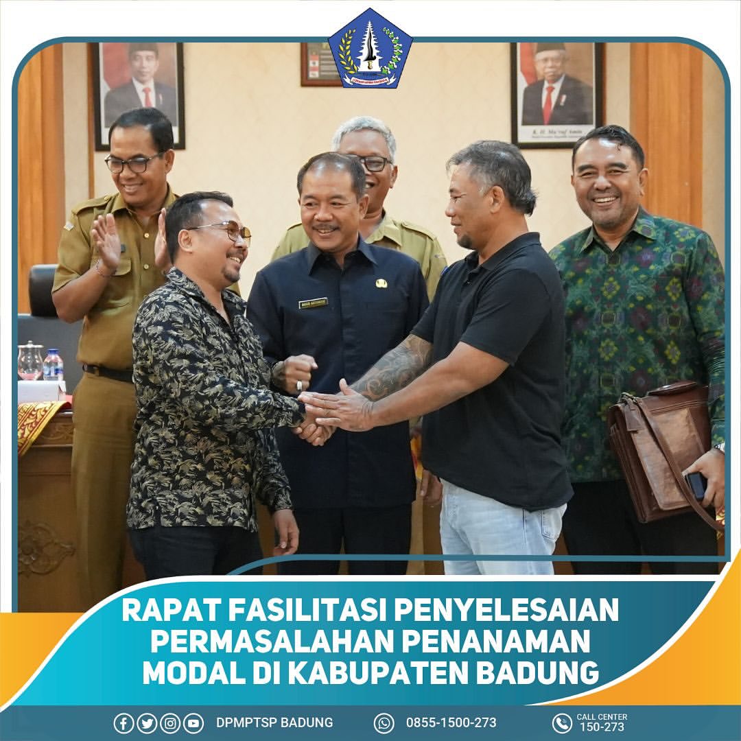 RAPAT FASILITASI PENYELESAIAN PERMASALAHAN PENANAMAN MODAL DI KABUPATEN BADUNG