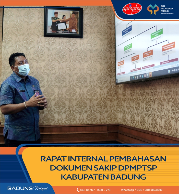 RAPAT INTERNAL PEMBAHASAN DOKUMEN SAKIP DPMPTSP KABUPATEN BADUNG