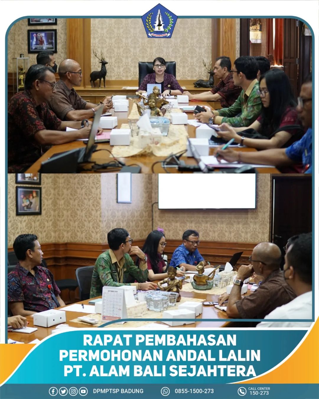 RAPAT PEMBAHASAN PERMOHONAN ANDAL LALIN PT. ALAM BALI SEJAHTERA