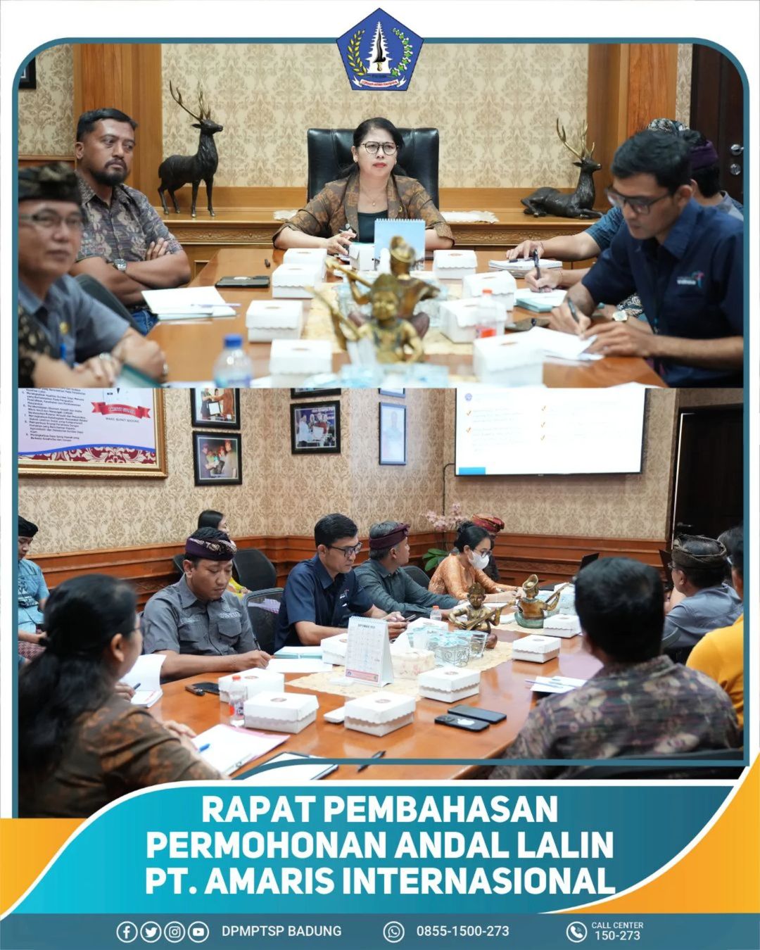 RAPAT PEMBAHASAN PERMOHONAN ANDAL LALIN PT. AMARIS INTERNASIONAL