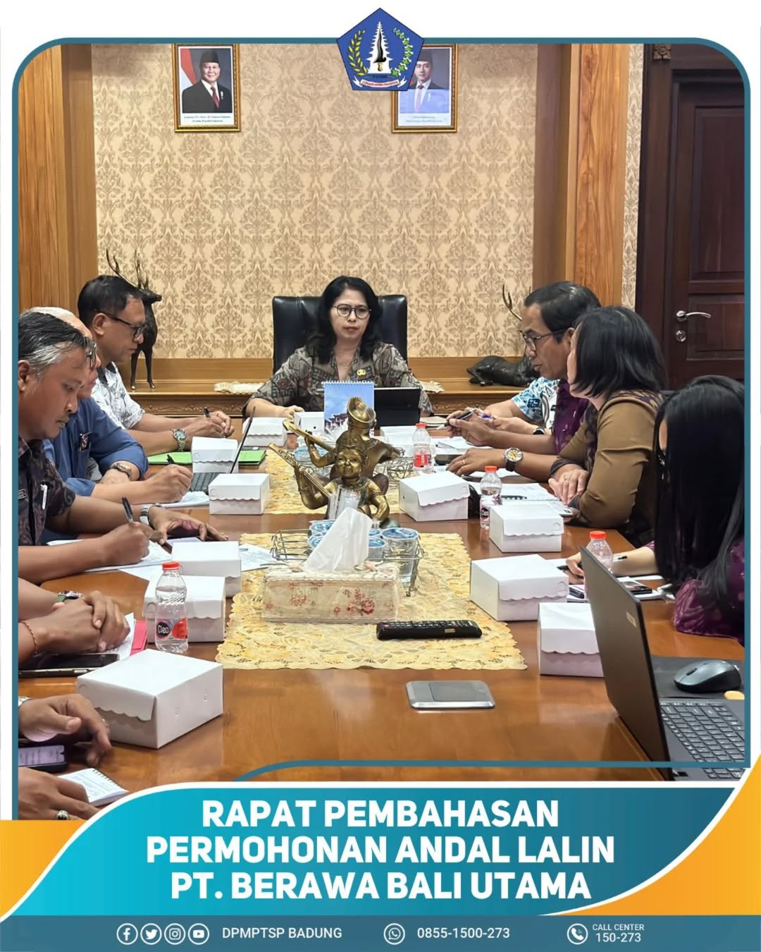 RAPAT PEMBAHASAN PERMOHONAN ANDAL LALIN PT. BERAWA BALI UTAMA