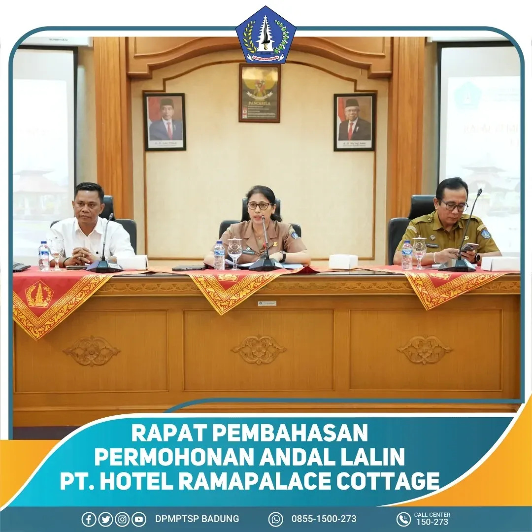 RAPAT PEMBAHASAN PERMOHONAN ANDAL LALIN PT. HOTEL RAMAPALACE COTTAGE