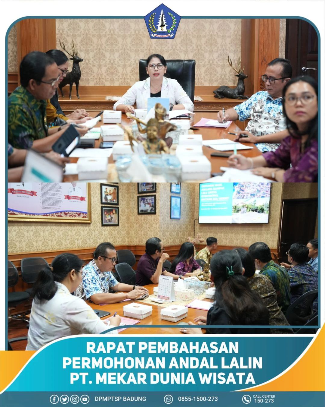 RAPAT PEMBAHASAN PERMOHONAN ANDAL LALIN PT. MEKAR DUNIA WISATA