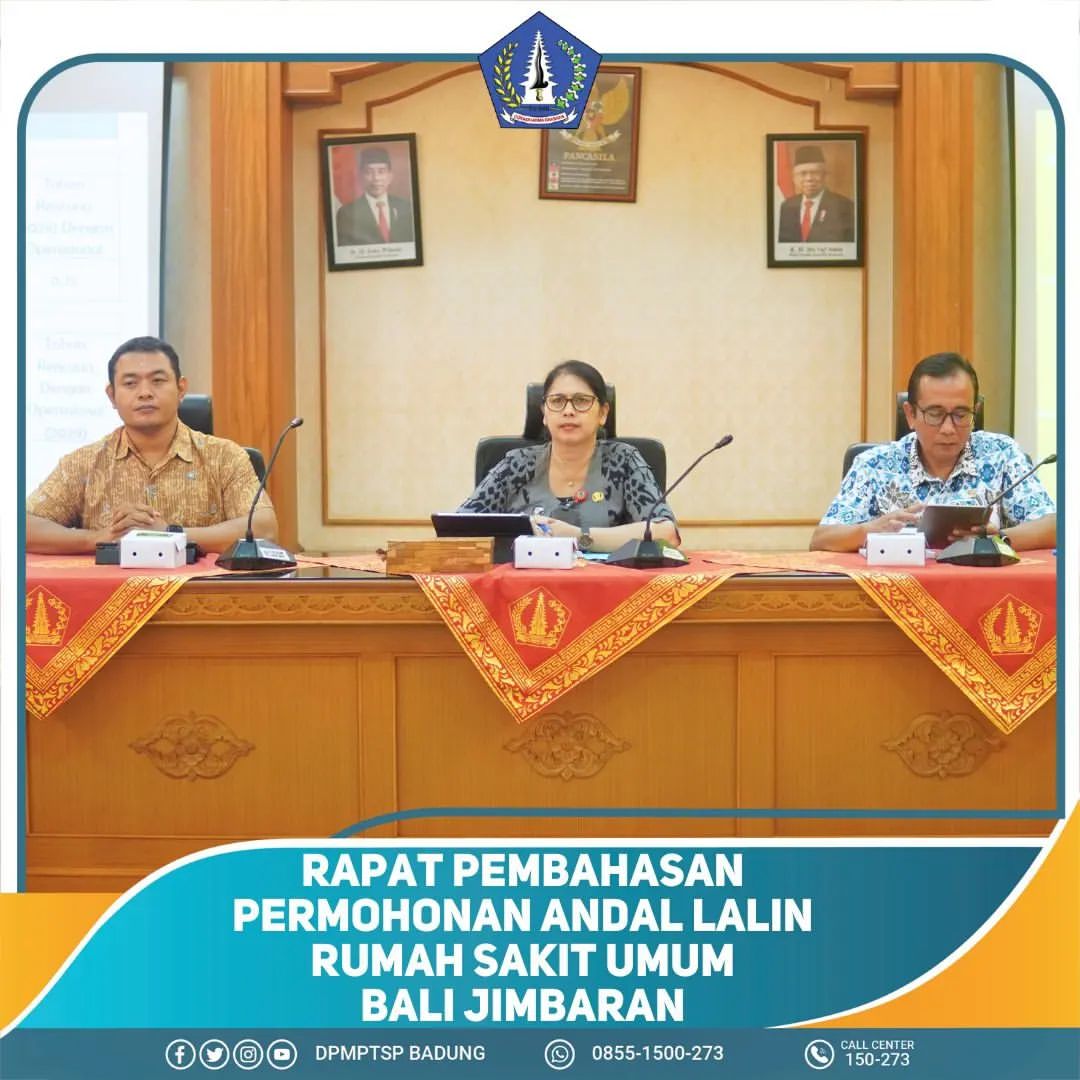 RAPAT PEMBAHASAN PERMOHONAN ANDAL LALIN RUMAH SAKIT UMUM BALI JIMBARAN