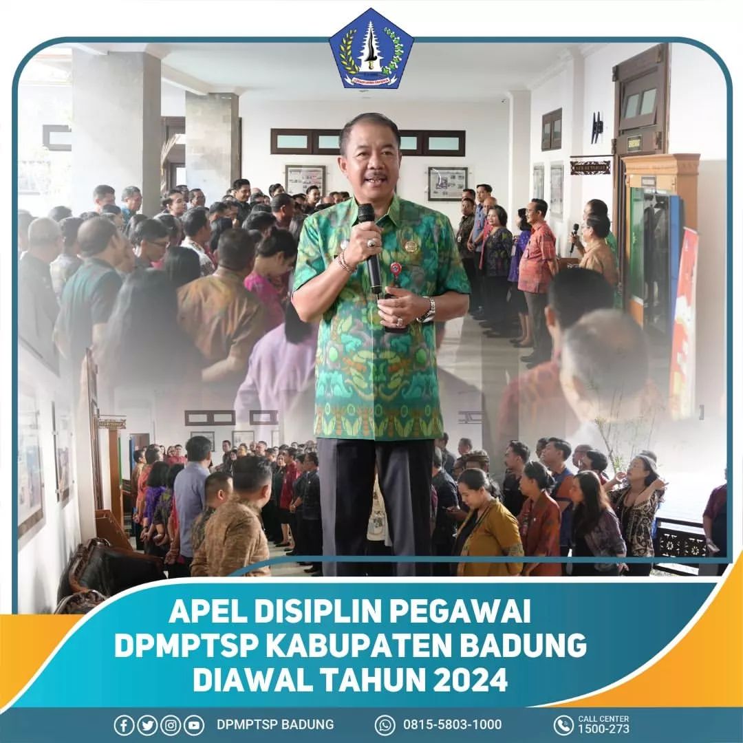 Apel Disiplin Pegawai DPMPTSP Kabupaten Badung Diawal Tahun 2024