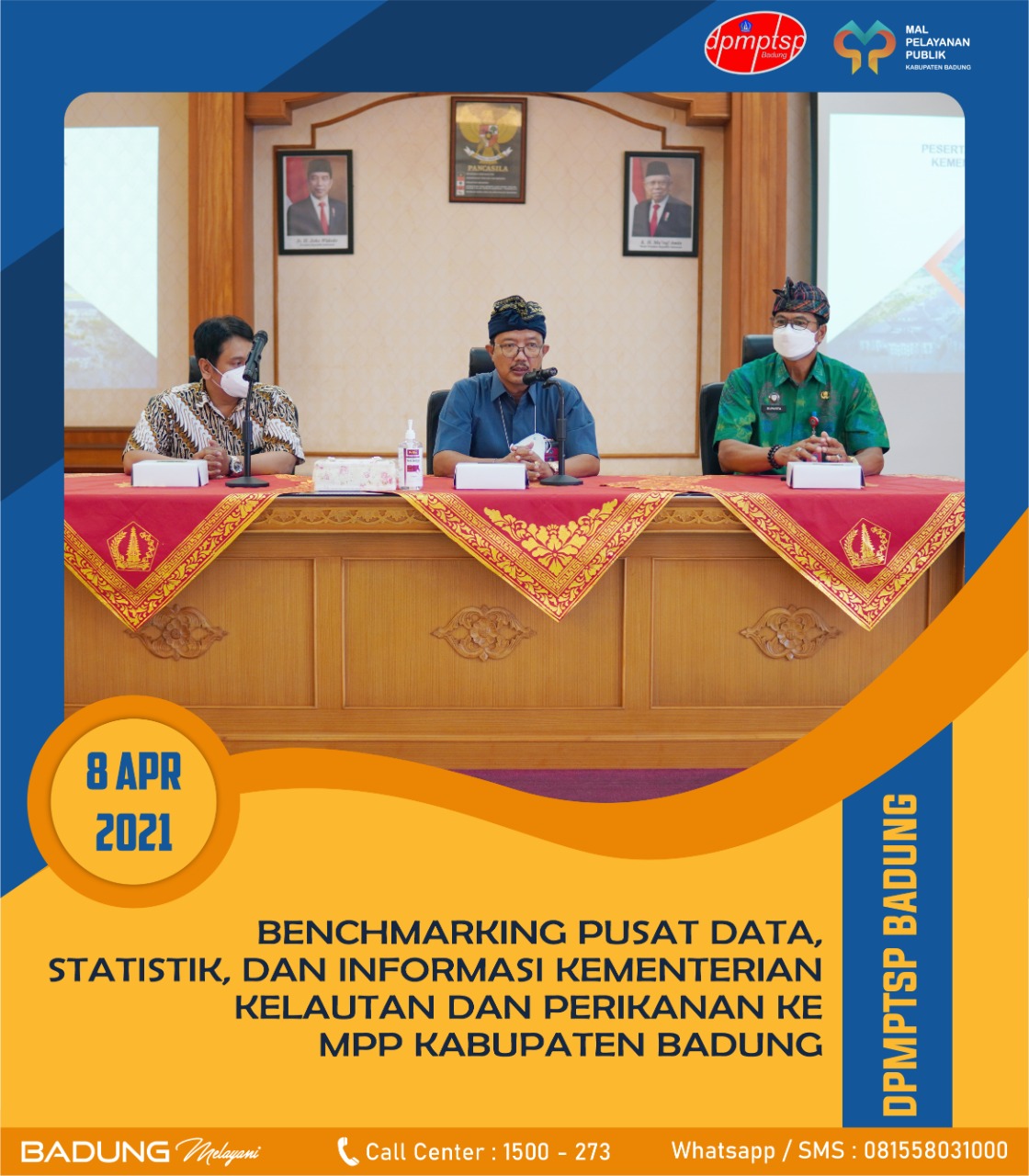 BENCHMARKING PUSAT DATA, STATISTIK, DAN INFORMASI KEMENTERIAN KELAUTAN DAN PERIKANAN KE MPP KABUPATEN BADUNG