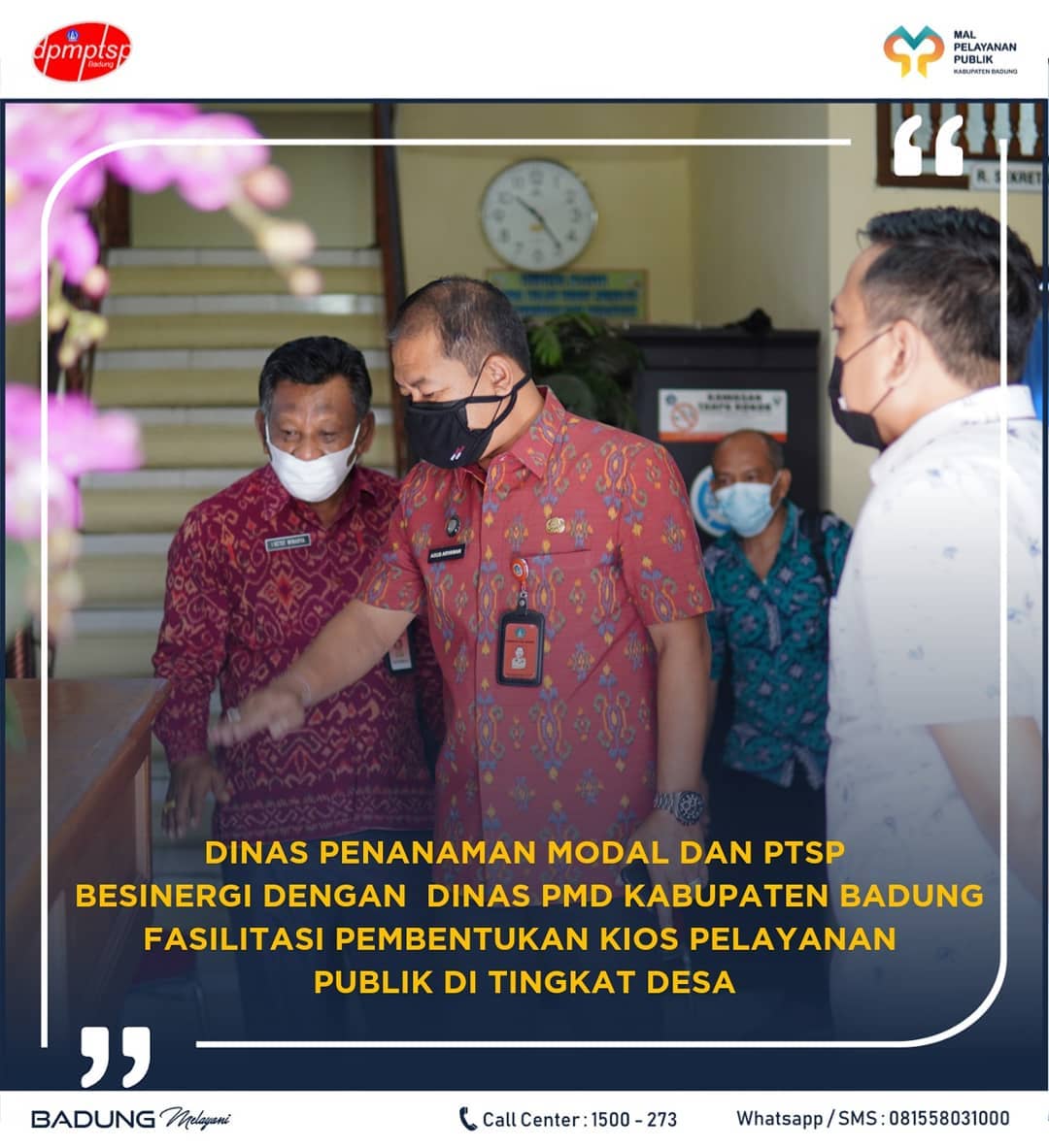 DINAS PENANAMAN MODAL DAN PTSP BESINERGI DENGAN DINAS PMD KABUPATEN BADUNG FASILITASI PEMBENTUKAN KIOS PELAYANAN PUBLIK DI TINGKAT DESA