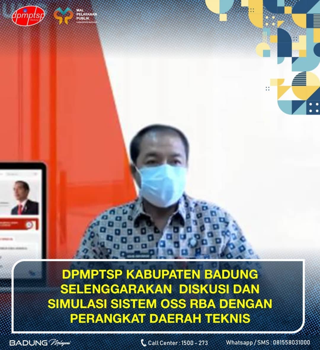 DPMPTSP KABUPATEN BADUNG SELENGGARAKAN DISKUSI DAN SIMULASI SISTEM OSS RBA DENGAN PERANGKAT DAERAH TEKNIS